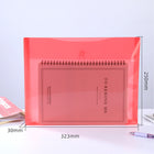 A4 Poly File Folders Tied Buckle-Transparent