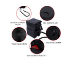 Waterproof Trash Can with Lid for Car