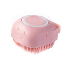 Pet Bath Silicone Brush With Shampoo Dispenser