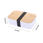 33.81Oz Lunch Box For Adults And Students With Natural Bamboo Lid, Spoon, Fork, Knife