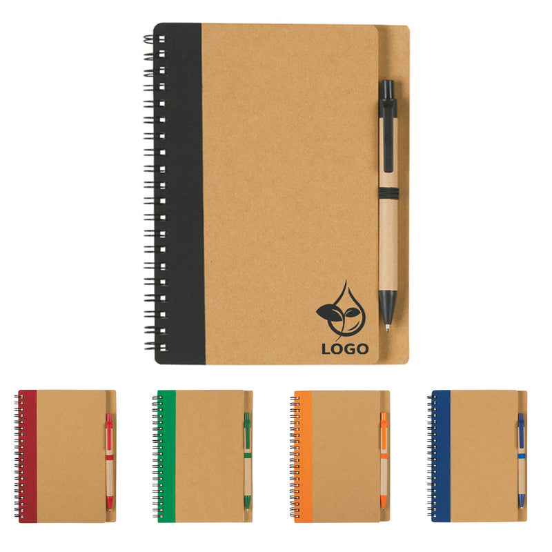 Recycle Eco-Inspired Hardcover Write Notebook & Pen