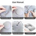 Portable Push Inflatable Neck Pillow