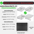 Magnetic Closure Laptop Sleeve