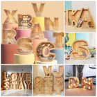26 Letter Wooden Piggy Bank