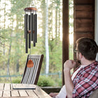 26" Aluminium Tube Wooden Wind Chimes