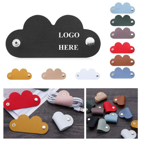 Heart Shape Pu Leather Heart Cord Organizer