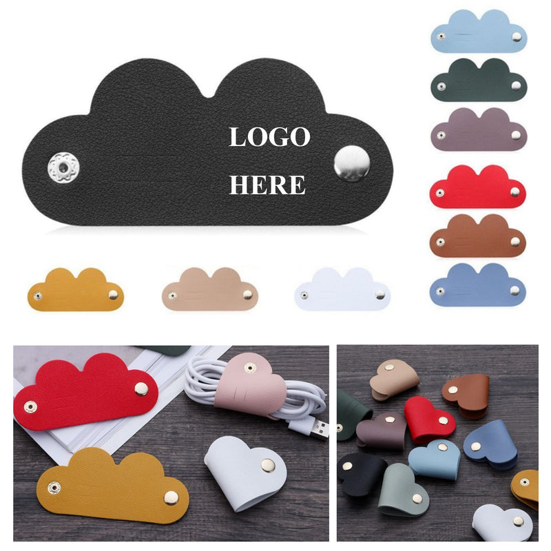 Heart Shape Pu Leather Heart Cord Organizer