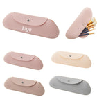 Portable Silicone Makeup Brush Bag With Magnetic Buckle