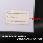 Transparent Plastic Folder With Label Pocket