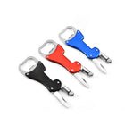 Bottle Opener Carabiner With Flashlight & Knife