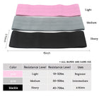 3-Piece Fitness Resistance Band Set