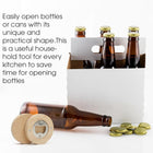 Round Bamboo Bottle Opener