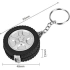 Full Color Custom Tire Shape Tape Measure Keychain 1M/3Ft
