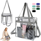 Clear PVC Stadium Tote Bag with Zipper