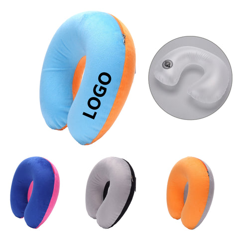 Detachable Inflatable U-Shaped Neck Pillow