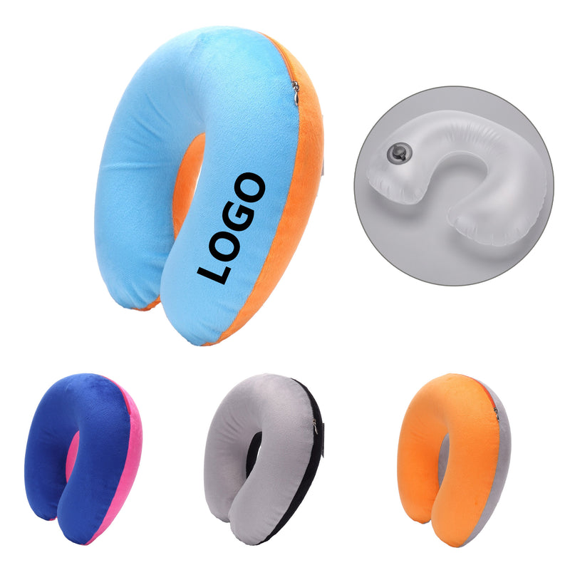 Detachable Inflatable U-Shaped Neck Pillow