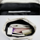 Large Canvas Zippered Tote Bag
