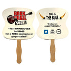 Square Full Color Double Sided Single Paper Hand Fan