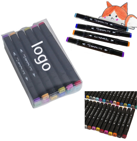 12-Color Dual-Tip Markers