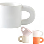 11oz Comfort Grip Large Ceramic Mug for Office Convenience
