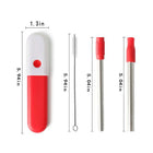 Reusable Stainless Steel Straws Set