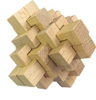 Beech Wood Luban Lock Puzzle Toy