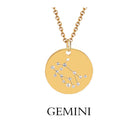 Gold Twelve Constellation Necklace