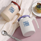 Portable Stainless Steel Mug With Spoon