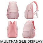 Pink College Laptop Backpack For Ladies