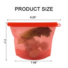 34 Oz Reusable Silicone Food Storage Bags