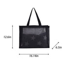 See-Through Mesh Tote Beach Bag