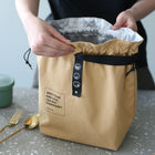 Insulated Lunch Bag With Drawstring Closure