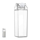 Bpa-Free Portable Reusable Milk Carton-Shaped Juice Bottle