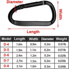 Custom Logo Aluminum Carabiner Keychain Clips