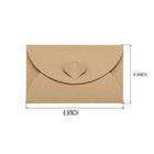 Heart Shaped Clasp Small Gift Cards Holder Mini Envelope