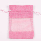 Transparent Window Hemp Rope Bundle Drawstring Bag
