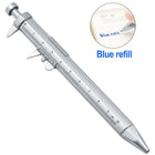 Plastic Caliper-Type Ballpoint Pen