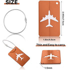 Metal Suitcase Labels Luggage Tags Stainless Steel Loops