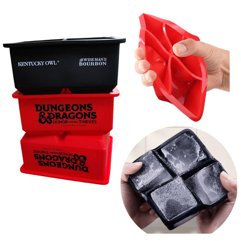 Four Cell Silicone Ice Cube Tray