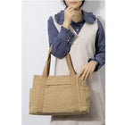 Large Canvas Tote Bag with Multi Pocket