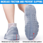 Silicone Non-Slip Waterproof Shoe Covers With Zipper