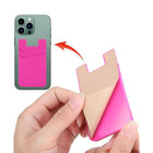 Dual Silicone Phone Case Wallet Credit Card Holder Pocket