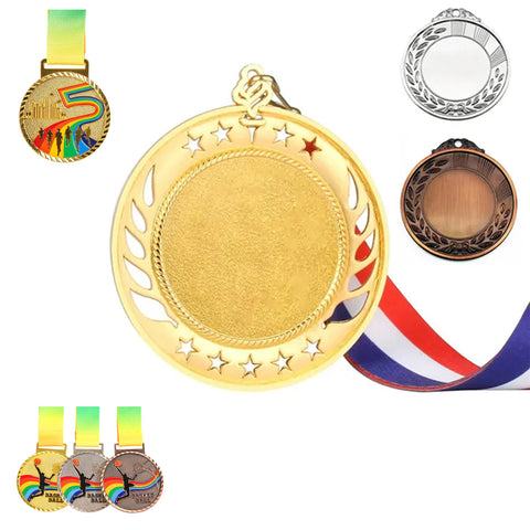 2 1/2" Custom Struck Single Sided 2-D Medal Moq50