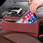 Universal Car Seat Gap Filler PU Leather Storage Box