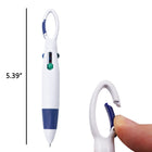 Retractable Shuttle Pens With Carabiner Clip