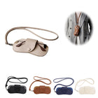 Resistant Thickened Leather Eyeglasses Bag