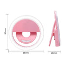 Rechargeable Portable Clip-on Selfie Fill Light With 36 LED