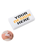 Pure White Pencil Eraser With Customizable Logo