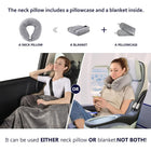 2-in-1 Travel Blanket and Neck Pillow