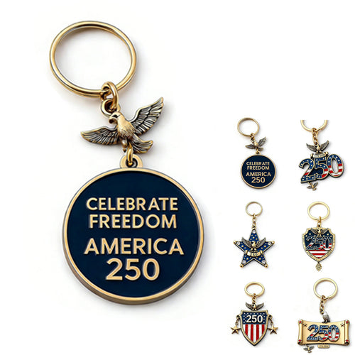 250th US Anniversary 2D Acrylic Keychain Pendant